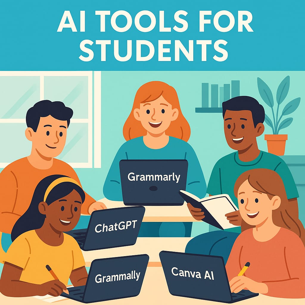 Top 5 AI Tools Every Student Should Use in 2025 illustration