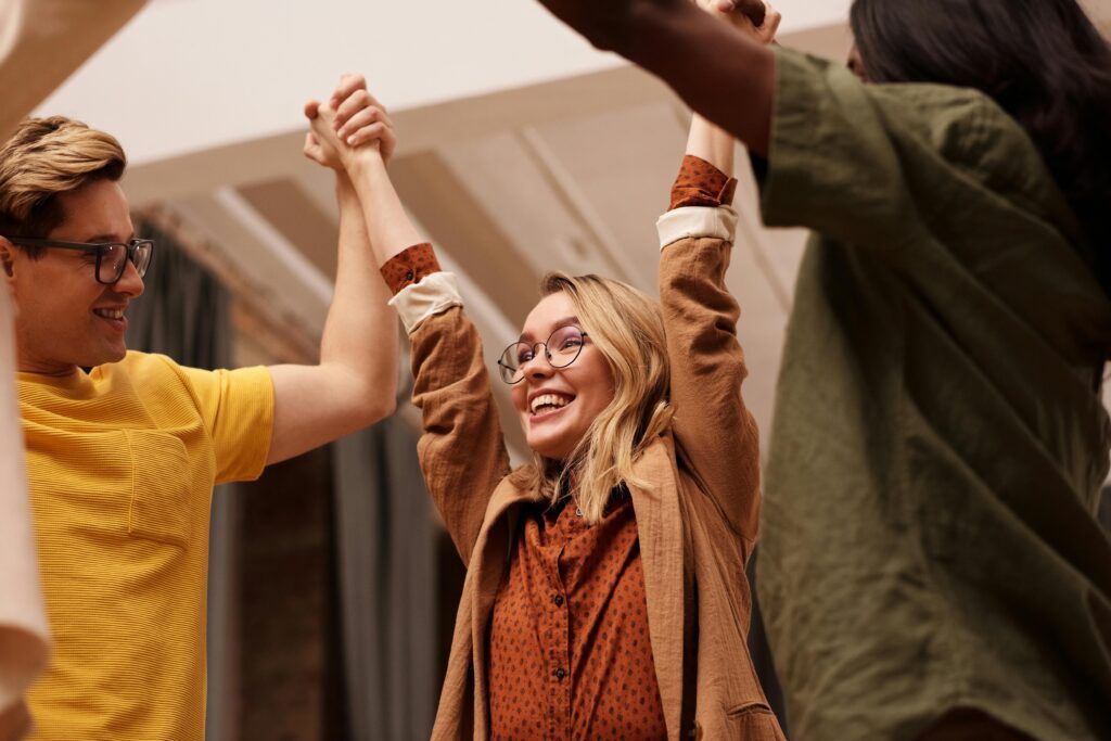 Motivator Friend Lifting Youth Entrepreneur's Spirit