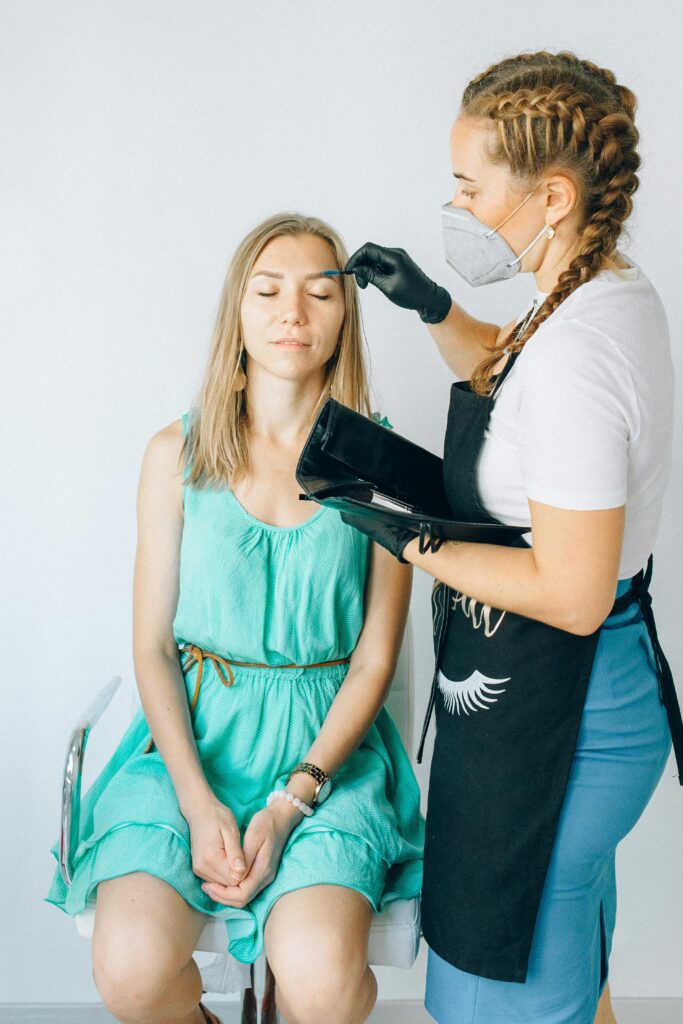 Girl providing budget beauty services from home in 2025