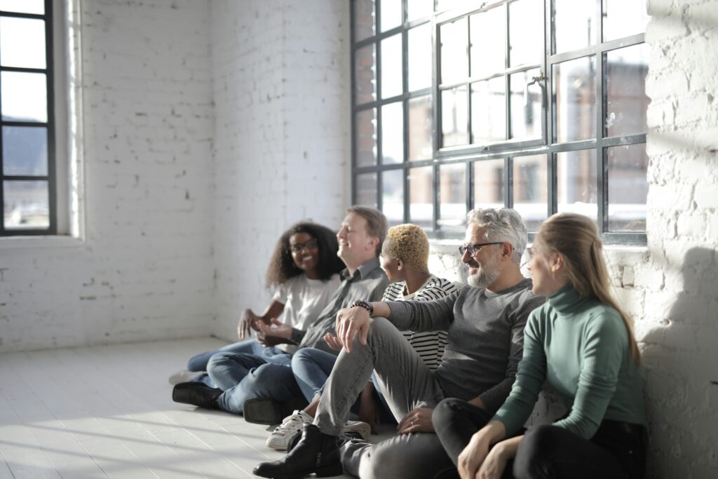 Individual stuck in comfort zone bubble