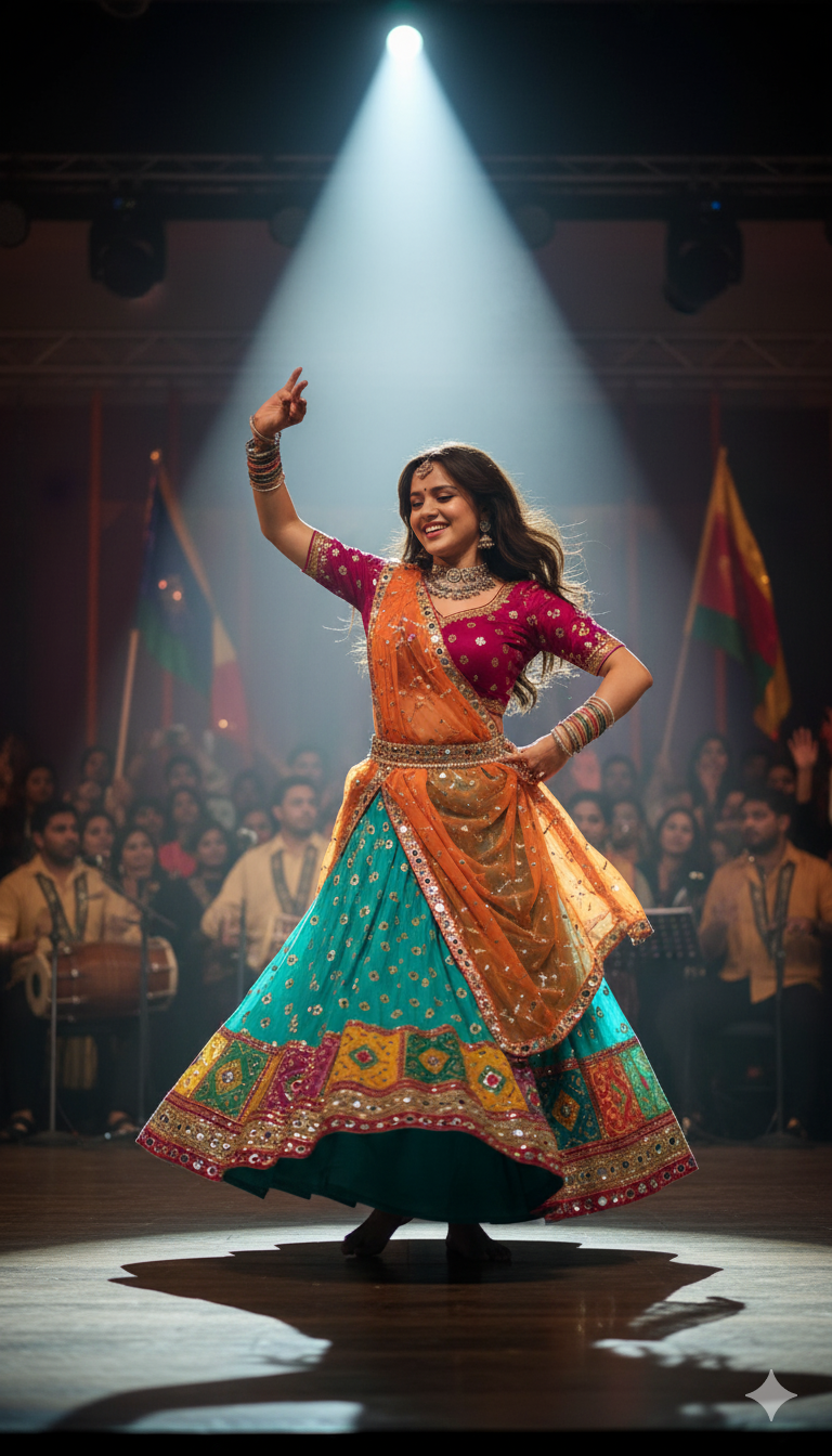 Google Gemini AI Navratri Prompts 2025 – Festive AI Look with Dandiya