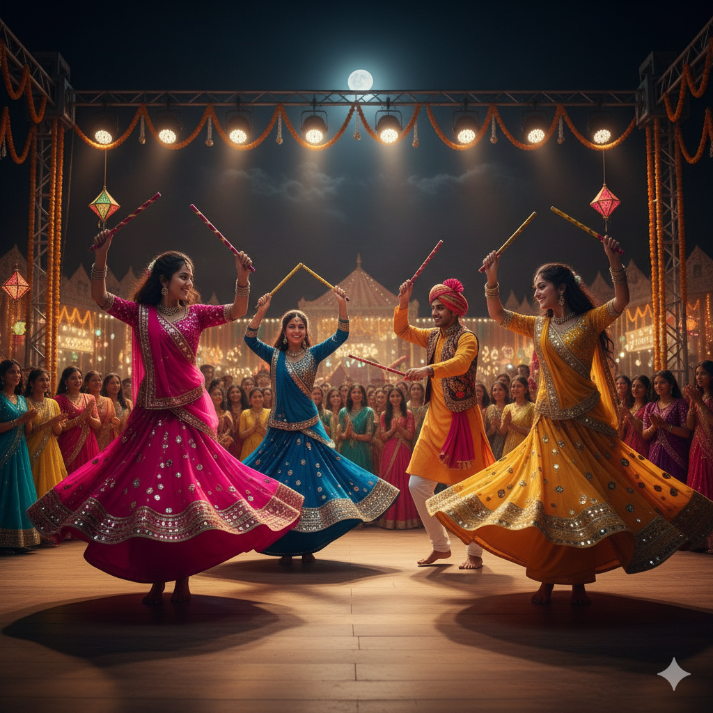 Google Gemini AI Navratri Prompts 2025 – Dandiya Night Look