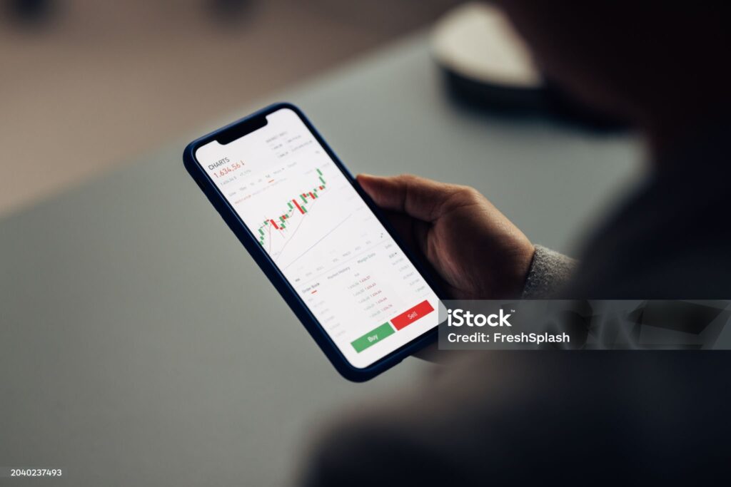 Stock broker app interface - online share kharidne ka tarika"