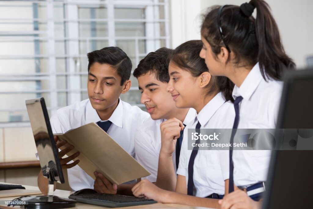 Students taking mock tests for NIOS exams online”