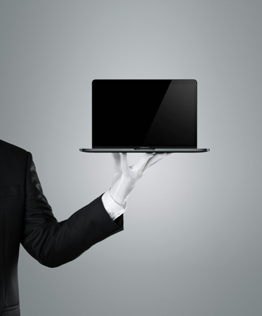 Close-up of Apple MacBook Air EM4D Retina display and sleek design