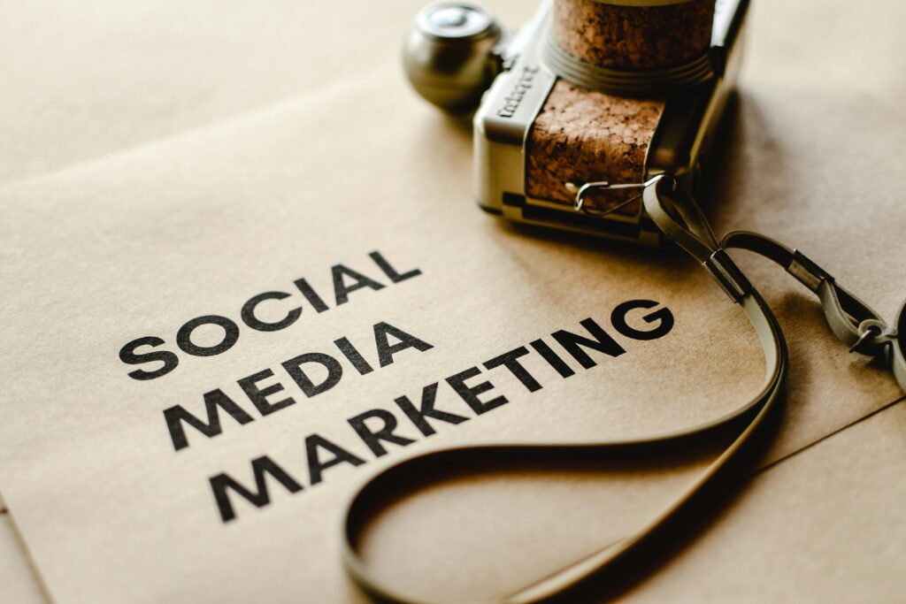 Young entrepreneur creating social media content for online store
