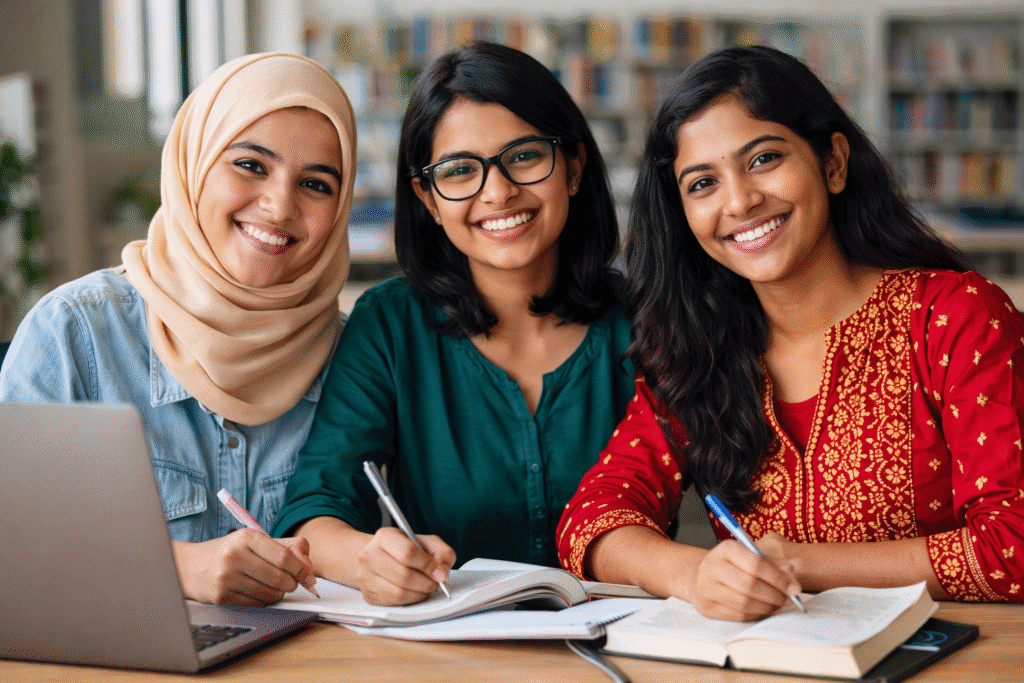 Girls and reserved category students benefiting from government scholarships in India 2026