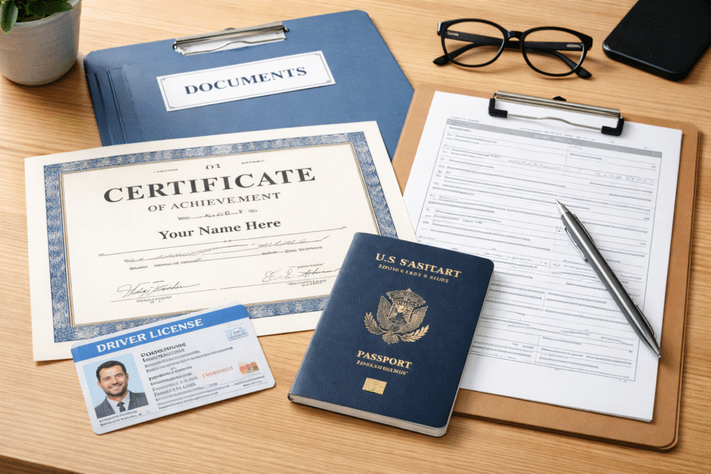 document verification process after CMS selection