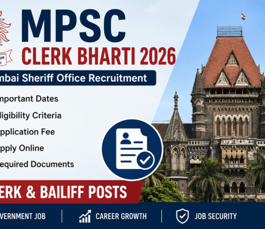 20 Best Vacancies: MPSC Clerk Bharti MPSC Clerk Bharti 2026