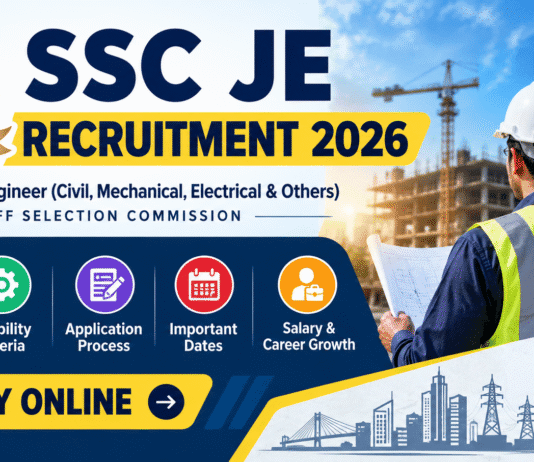 SSC JE Recruitment 2026: 1,748 Golden Opportunities for a Bright Government Career SSC JE Recruitment 2026