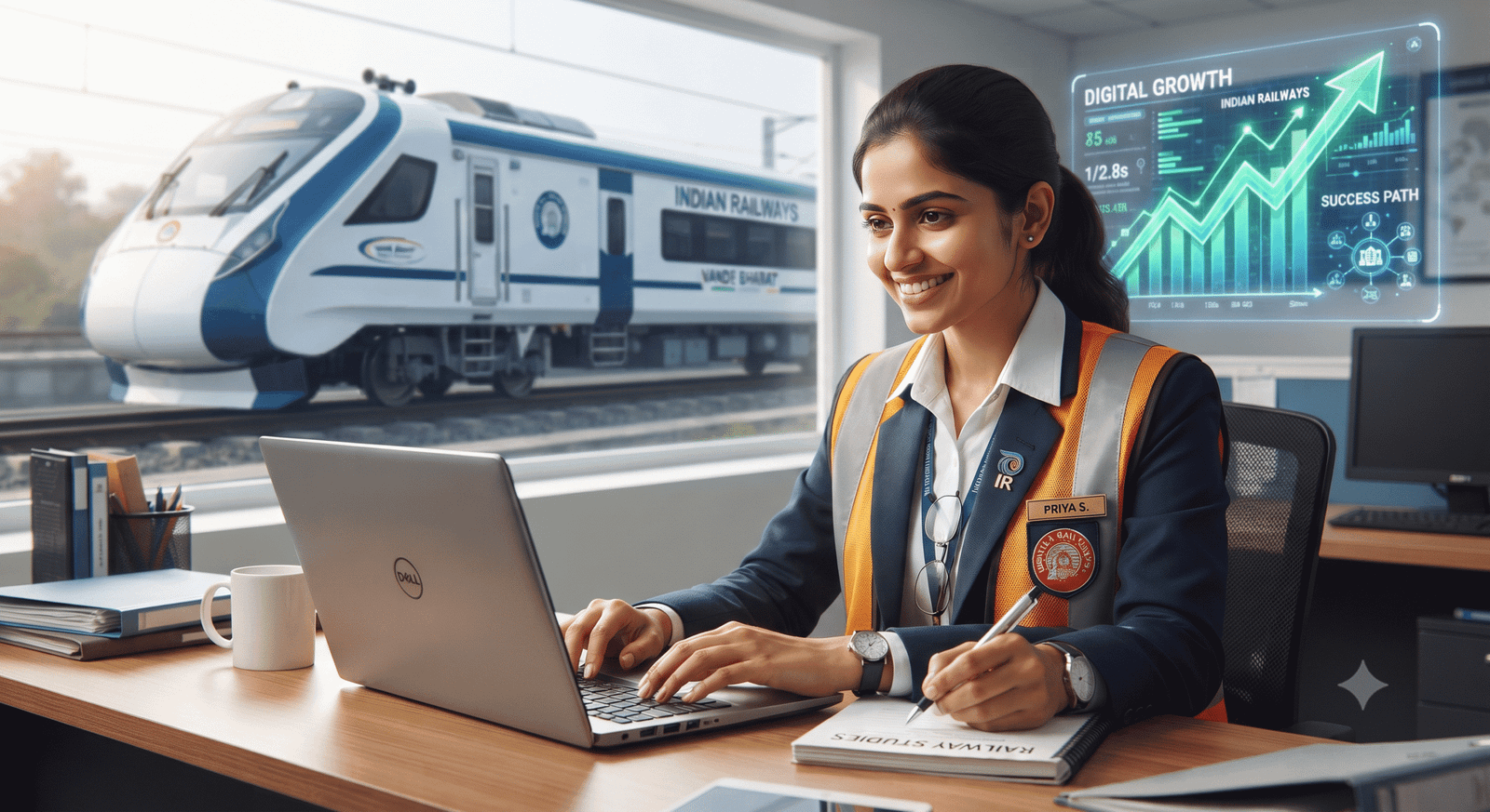 NCR Railway GDCE exam preparation and online study guide banner.